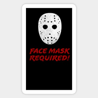 Jason face mask required Magnet